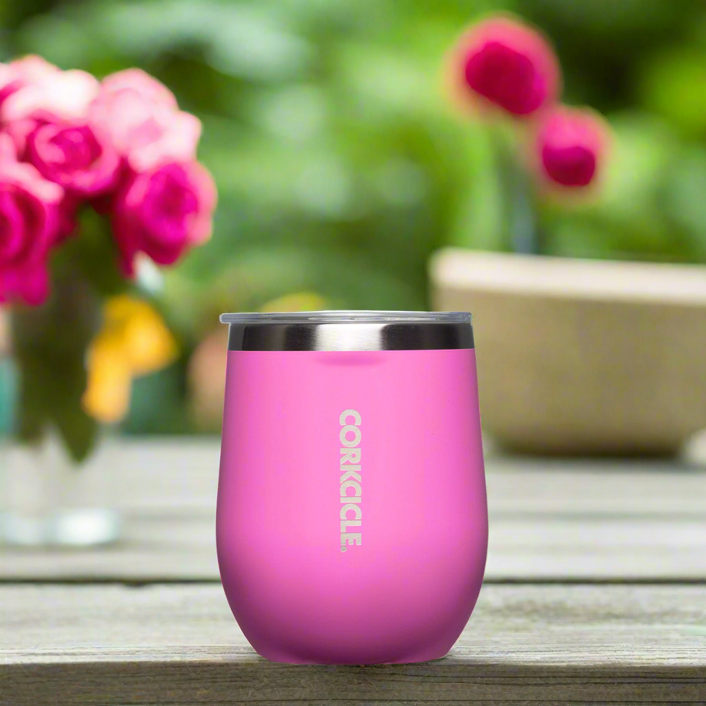 Bottled Poetry Engraved Corkcicle® 12oz Stemless Tumbler