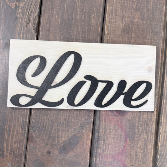Love Wood Sign | 5”x12”