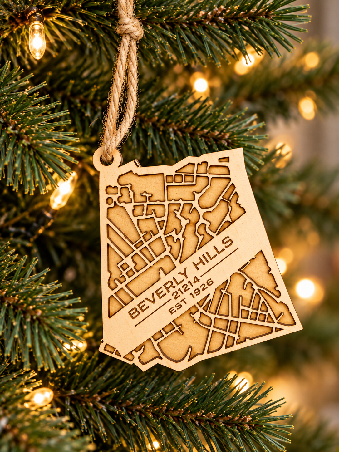 Beverly Hills 21214 Neighborhood Ornament