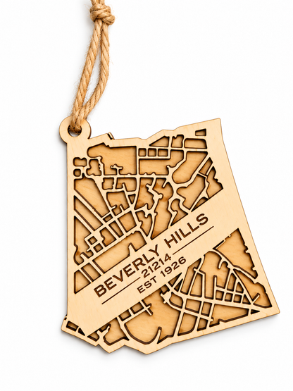 Beverly Hills 21214 Neighborhood Ornament