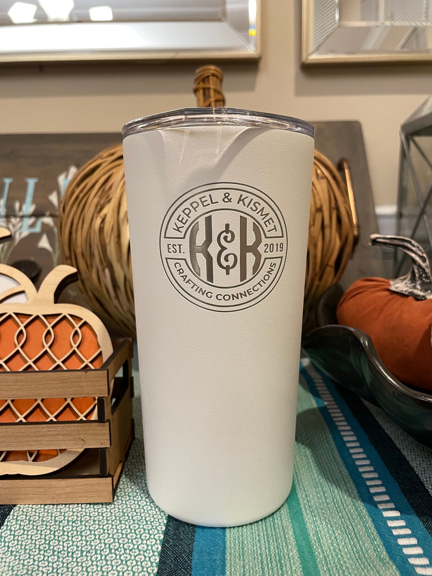 Kiva Lender Thank-You — K&K Logo Tumbler