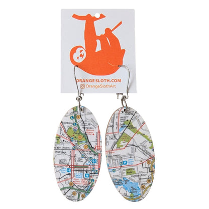 Orange Sloth Earrings