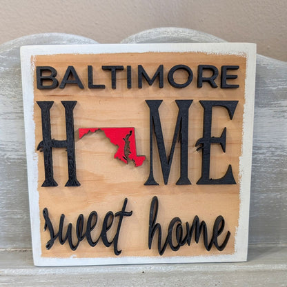 Square Baltimore Home Signs