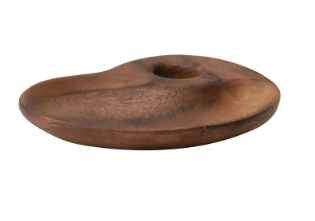 Hand-Carved Acacia Wood Single Serve Tray