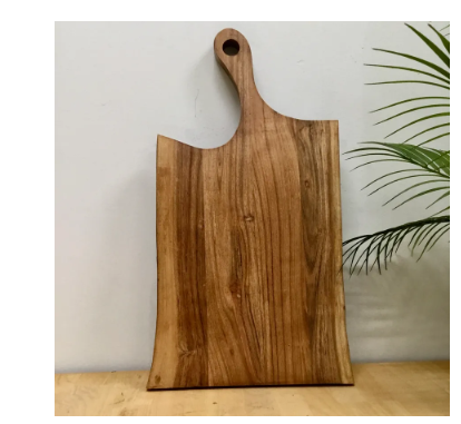 Asymmetrical Live Edge Serving Board w/ Handle