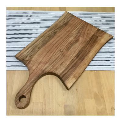 Asymmetrical Live Edge Serving Board w/ Handle