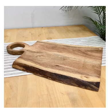 Live Edge Loop Handle Serving Board