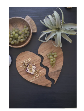 Acacia Wood Best Friends Serving Board