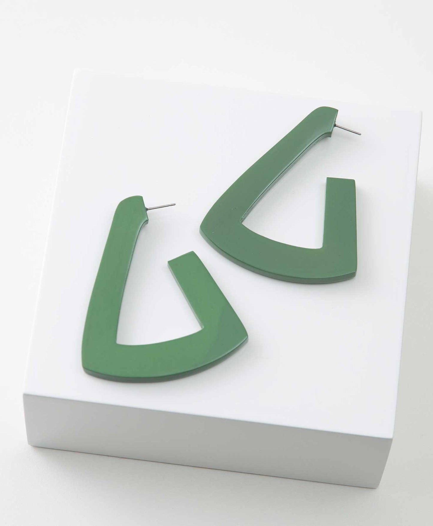 Sage Triangle Hoops