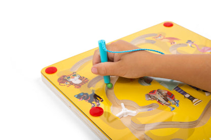 Feeding Time Busy Board – Zoo Animal Magnetic Maze Toy, 18m+