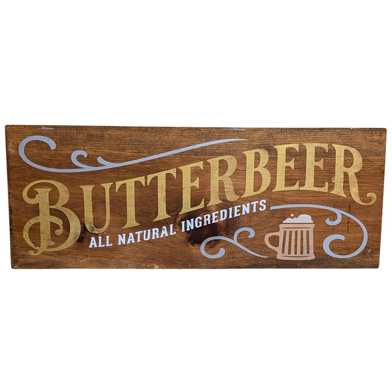 24" x 9"Butterbeer wood sign