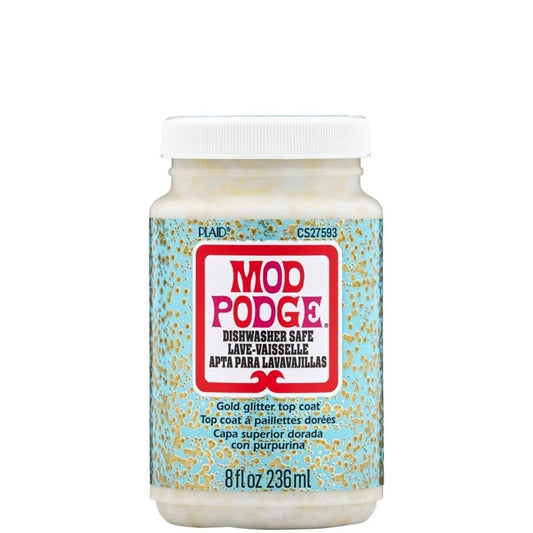 Mod Podge ® Dishwasher Safe Glitter - Gold, 8 oz