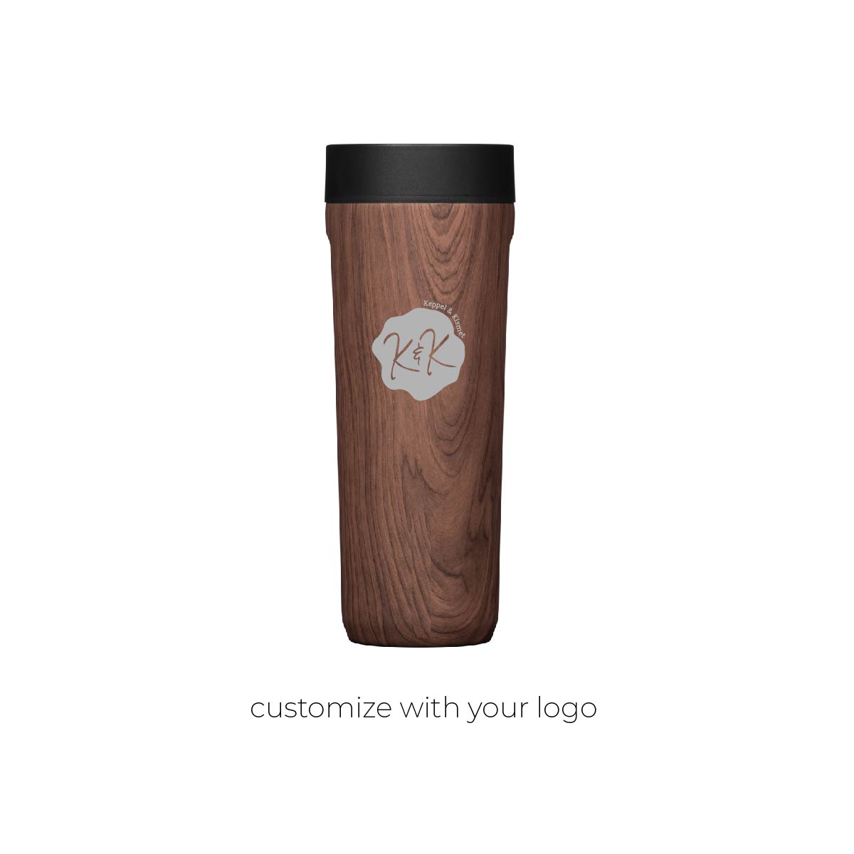 Corkcicle® 17oz Commuter Cup Walnut Wood