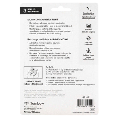 MONO Adhesive Dots Refill - 3-Pack