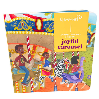 Carousel Animals, Numbers & Colors - Board Book for Kids