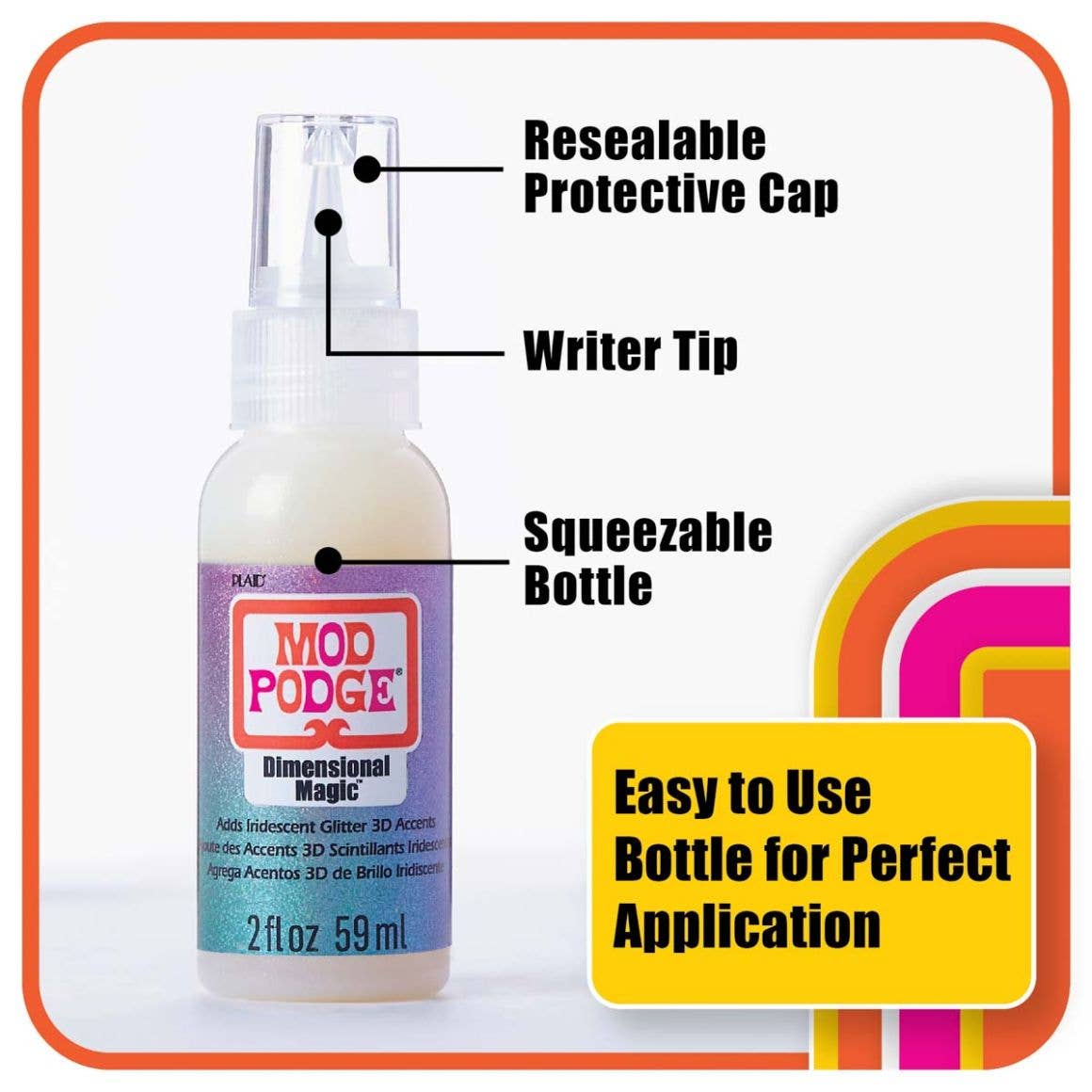 Mod Podge ® Dimensional Magic - Iridescent Glitter, 2 oz