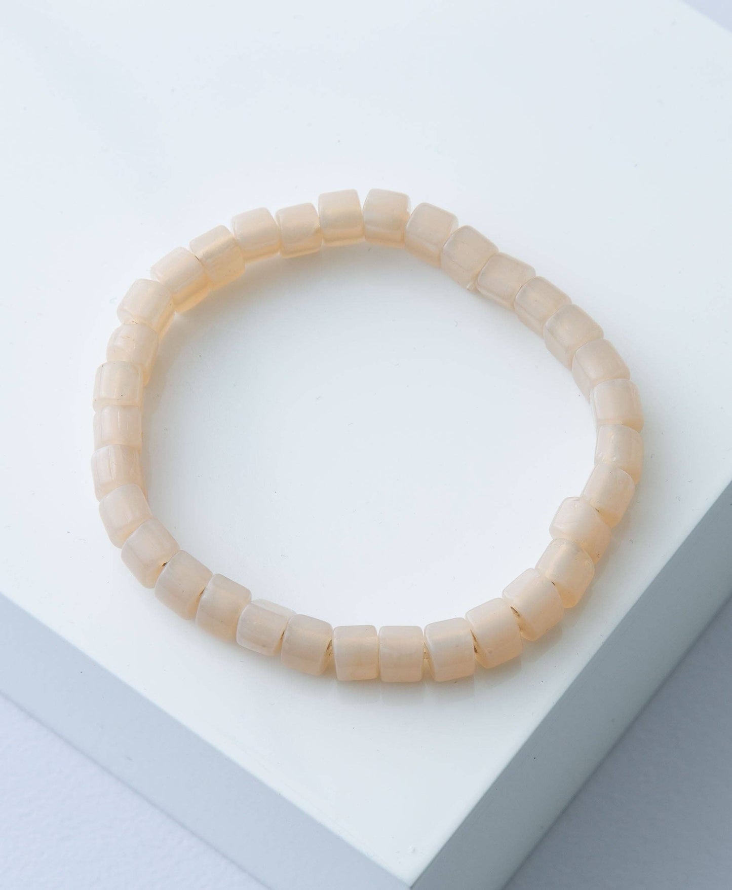 Opaque Glass Bracelet, Sand
