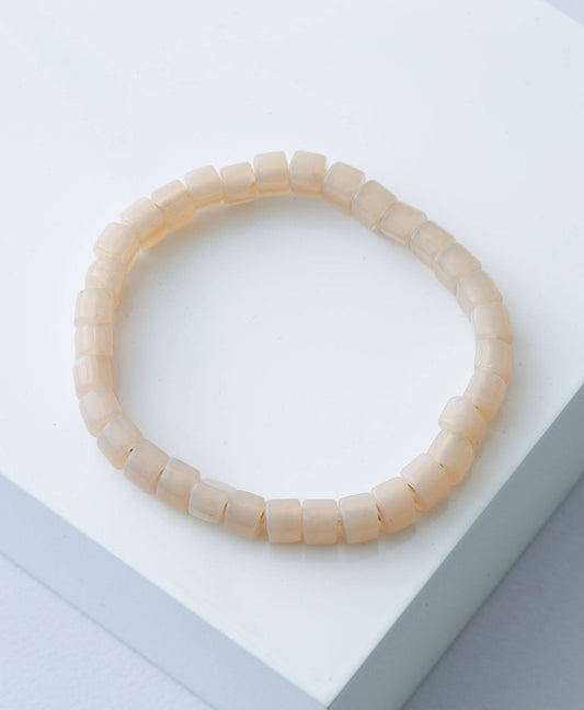 Opaque Glass Bracelet, Sand