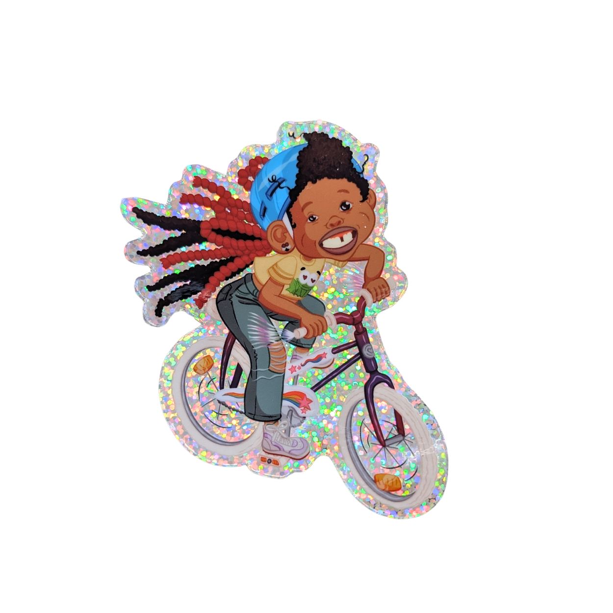 Bikin' Holographic Sticker