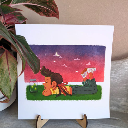 Summer Nights 8x8 Art Print
